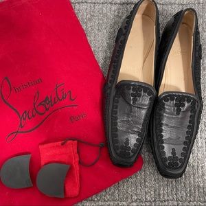 CHRISTIAN LOUBOUTIN | Embroidered Flats/Loafers 38 1/2